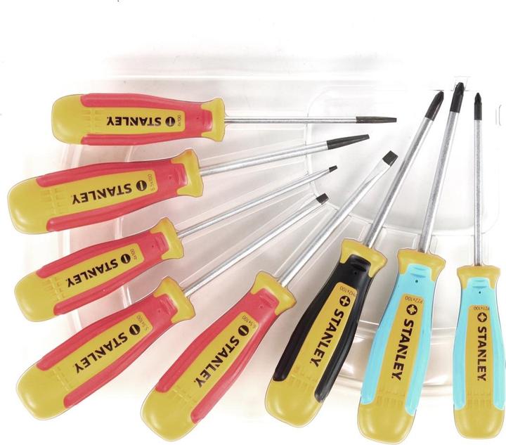 Actual product image Stanley Screwdriver set 8 pcs. in transport box ( STA062200 ) (Port, Pozidriv cross recess (PZ), Phillipps cross recess (PH))