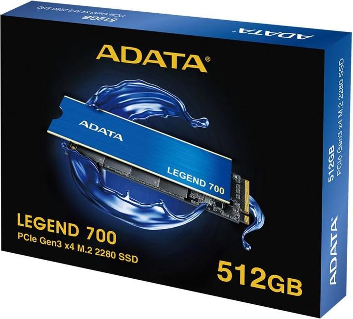 Image du produit Adata SSD Legend 700 M.2 512GB PCIe Gen3x4 2280 (512 Go, M.2 2280)
