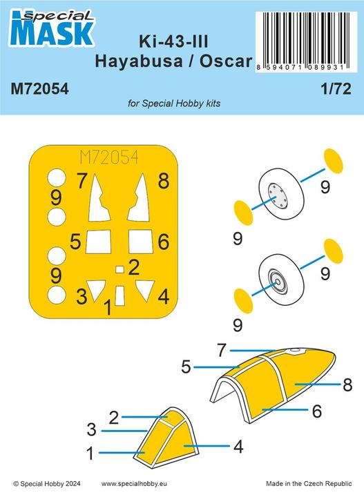 Actual product image Special Hobby Nakajima Ki-43-III Hayabusa MASK