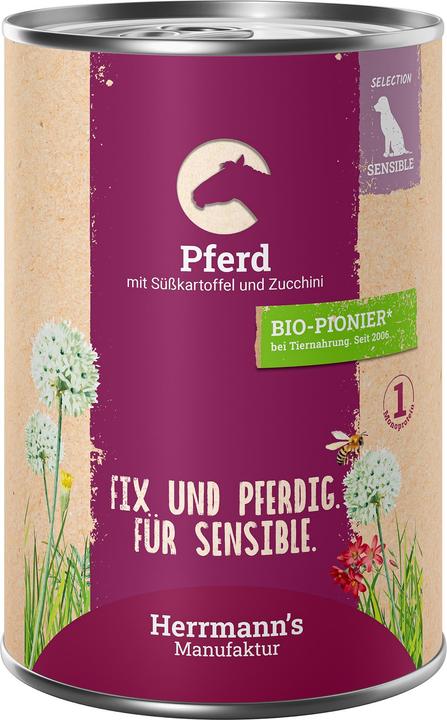 Produktbild Herrmanns Pferd mit Süsskartoffel und Zucchini (Adult, 1 Stk., 400 g)