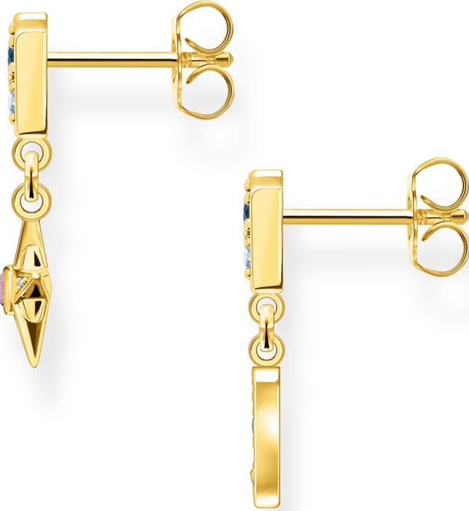 Actual product image Thomas Sabo Earrings Royalty Star & Moon Gold (925 silver, 750 yellow gold gilding)