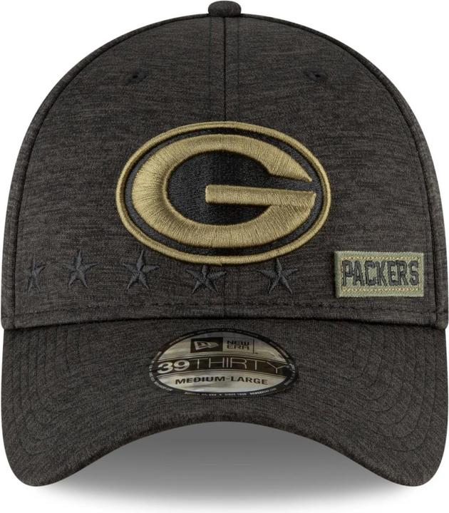 Actual product image New Era 39Thirty NFL Salute to Service Green Bay Packers Cap (S, M)