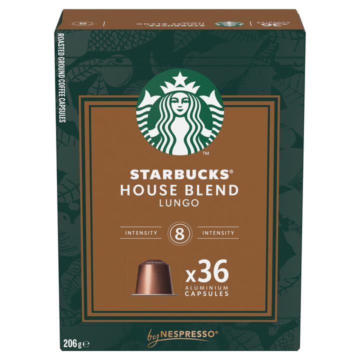 Starbucks House Blend by Nespresso Medium Roast Kaffee (36 x Port.)