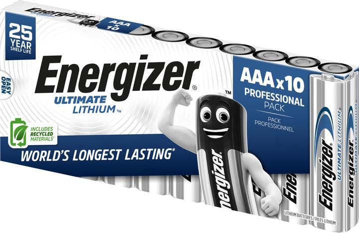 Energizer Ultimate Lithium Micro (10 pcs., AAA, 1250 mAh)