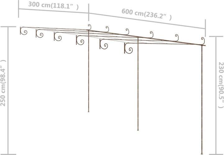 Actual product image VidaXL Maximus (300 cm, 600 cm)