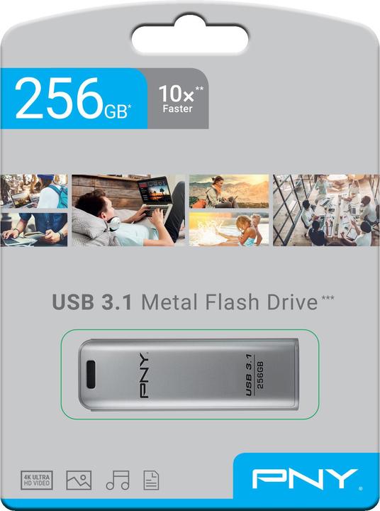 Image du produit PNY Elite Steel (256 Go, USB-A, USB 3.1)