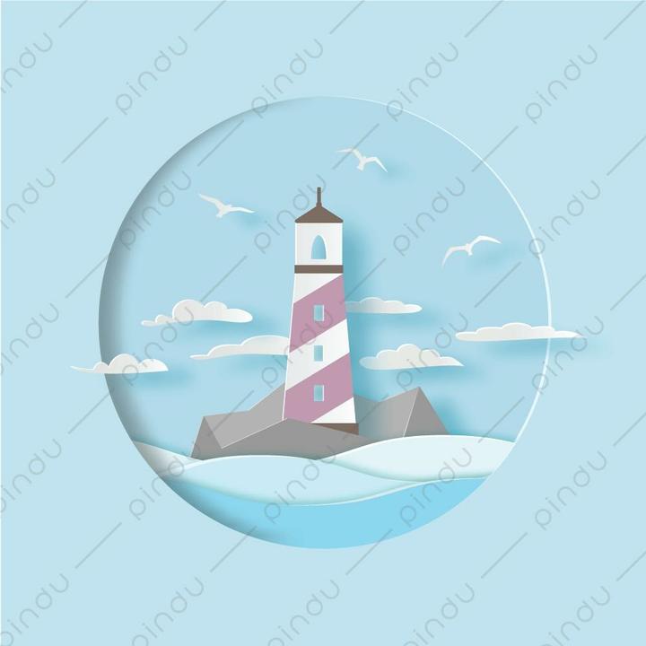 Produktbild Pindu Leinwandbild 3D Leuchtturm (30 x 30 cm)