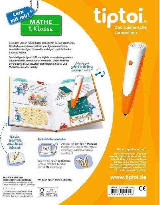 Produktbild tiptoi Lern mit mir. Mathe 1. Klasse (Deutsch, Kai Haferkamp, 2023)