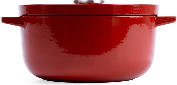 Produktbild KitchenAid braadpan 22cm - gemailleerd gietijzer - keizer rood - rond (26 cm, Bräter + Schmortopf, Gusseisen)