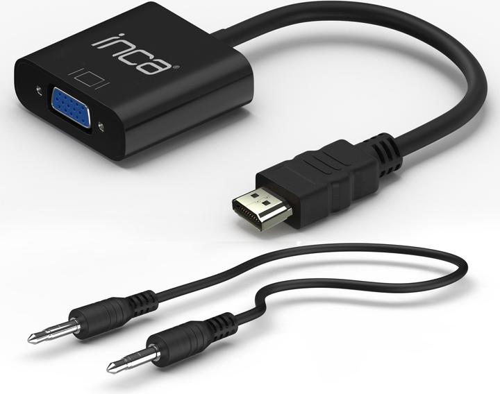 Produktbild Inca Adapter IHTV-7TS HDMI > VGA St. + USB Audio, 1080P, SW retail (HDMI)