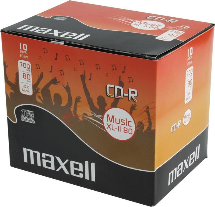 Maxell CD 700MB 1-12X Music 10 pcs (10 x)
