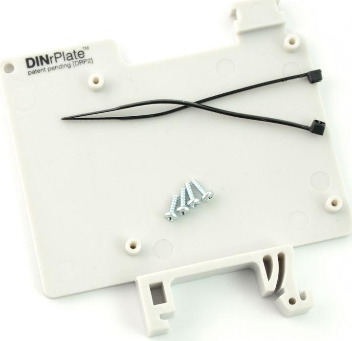 Produktbild DIN DRP2 Hutschienenhalter für Raspberry Pi, grau