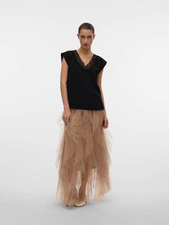 Image du produit Vero Moda Vmsafa Sl V-Neck Lace Top Wvn Ga Noos (S)