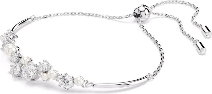 Actual product image Swarovski Constella Armreif Kristallperle Rundschliffe Weiss (24 cm, Swarovski Metal)