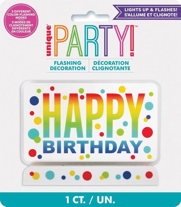 Produktbild Unique Party Gepunktet Tortendekoration Flashing Geburtstag Kunststoff