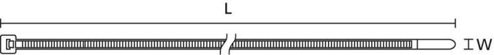 Produktbild HellermannTyton T150L-PA66-NA(25) Kabelbinder 820x8,8mm natur 111-15419 (Kunststoffkabelbinder, 820 mm, 25 Stk.)
