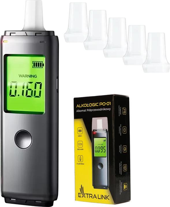 Produktbild Extralink Alkologic PO-01 | Halbleiter-Alkoholtester |