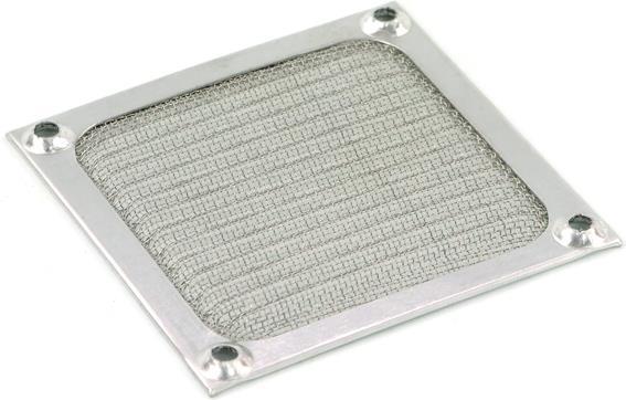 Aquatuning Filtro del ventilatore 80mm Colore argento