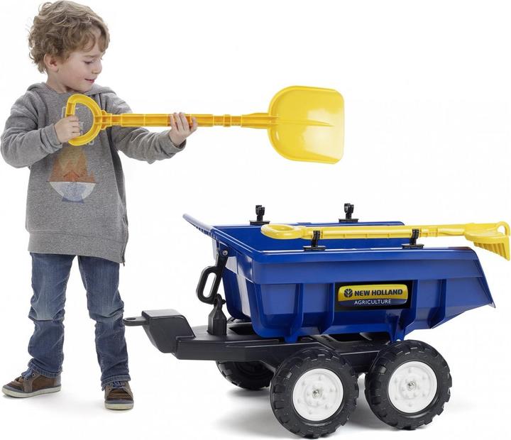 Actual product image Falk Toys New Holland Traktor + Anh. XL