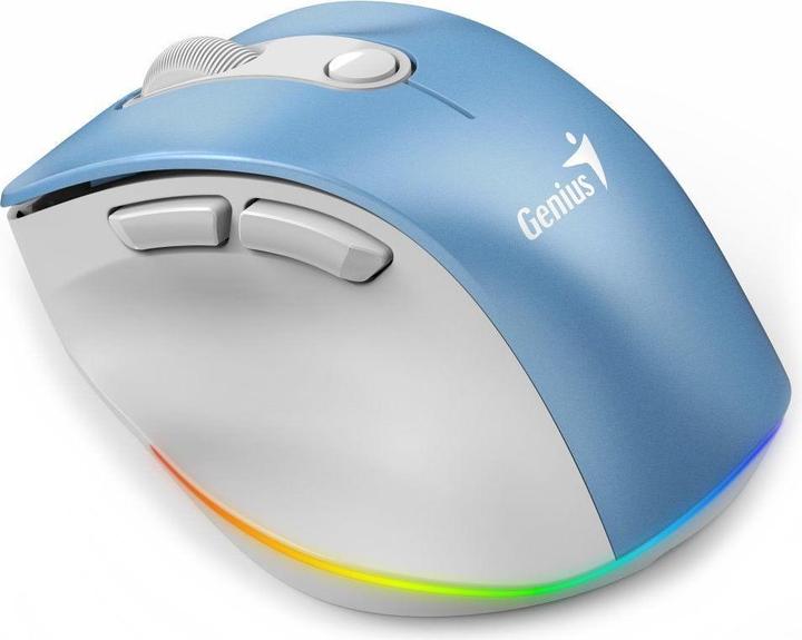 Actual product image Genius Ergo 9000S Pro/Ergonomická/Optická/Pro praváky/2 400 DPI/Bezdrátová USB + Bluetooth/Světle mo (Wireless)