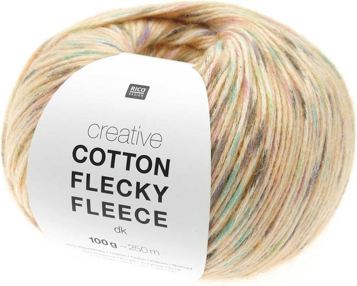 Immagine prodotto Rico Creative Cotton Flecky Fleece dk orange, 100 g, 250 m, 75 % CO, 13 % PC, 12 % WO (250 m)