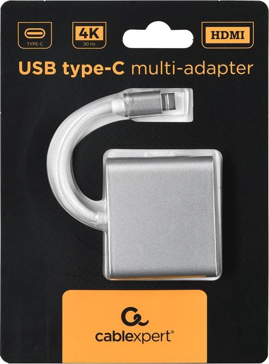 Produktbild Gembird A-CM-HDMIF-02-SV (USB-C, 3 Ports)