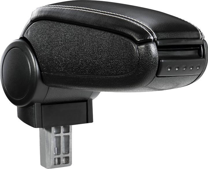 Immagine prodotto Pro-Tec Bracciolo centrale Seat Ibiza con vano portaoggetti in similpelle nera con cuciture bianche