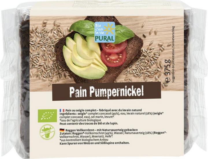 Pural Pumpernickel bread (375 g)