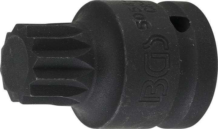 Produktbild BGS Kraft-Bit-Einsatz Länge 55 mm Antrieb Innenvierkant 20 mm (3/4") Innenvielzahn (für XZN) M24 (20 mm)
