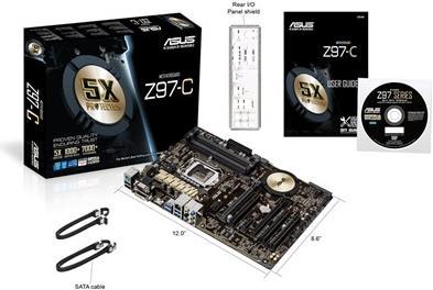 Actual product image ASUS Z97-C (LGA 1150, Intel Z97, ATX)