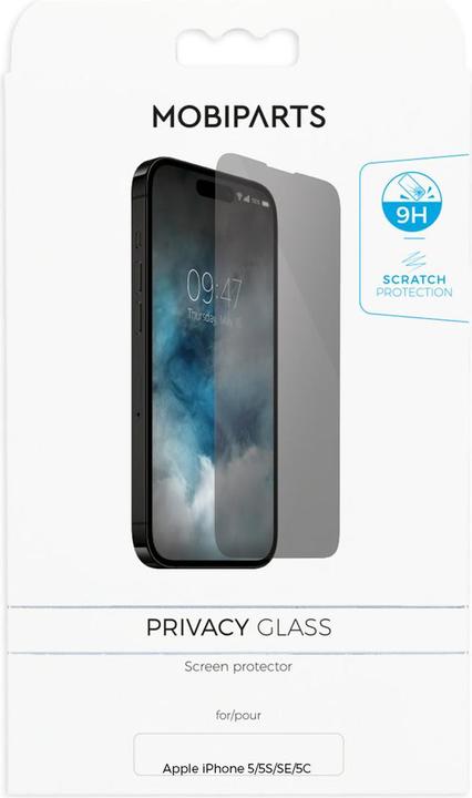 Produktbild Mobiparts Privacy Glass Apple iPhone 5/5S/SE/5C (1 Stück, Apple iPhone 5, Apple iPhone SE, Apple iPhone 5s, Apple iPhone 5c)
