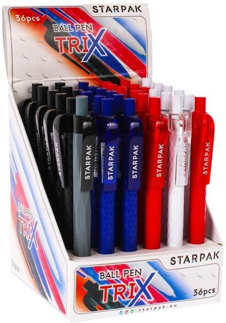 Produktbild Starpak Druckkugelschreiber 0,7 blau Trix (36 Stück) (Blau, 36 x)