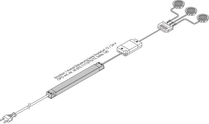 Actual product image L&S 1-channel radio dimmer switch extension set Emotion Frankfurt 12 / 2