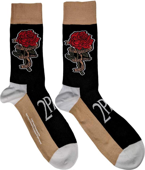 Produktbild Tupac Shakur Unisex Adult Rose Ankle Socks (40.5 - 45.5)