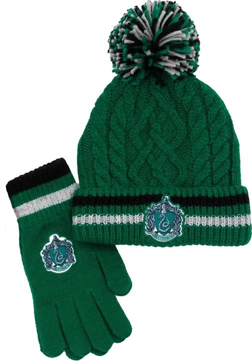 Produktbild Erwachsene Slytherin Mütze & Handschuhe Set