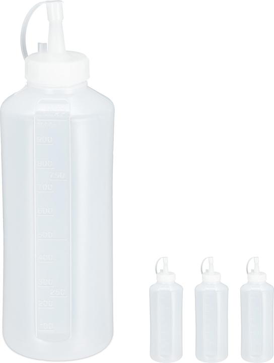 Produktbild Relaxdays 4x Quetschflasche (1 l)