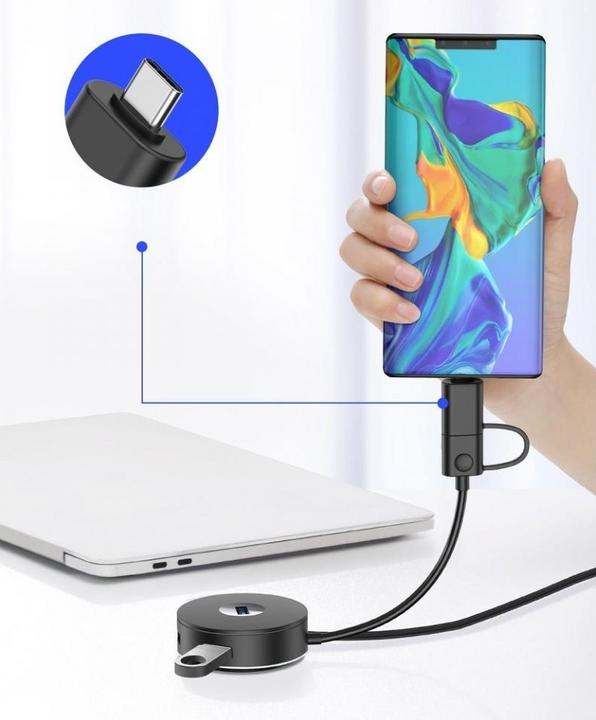 Actual product image Baseus CAHUB-GA01 (USB-C, USB-A, 4 ports)