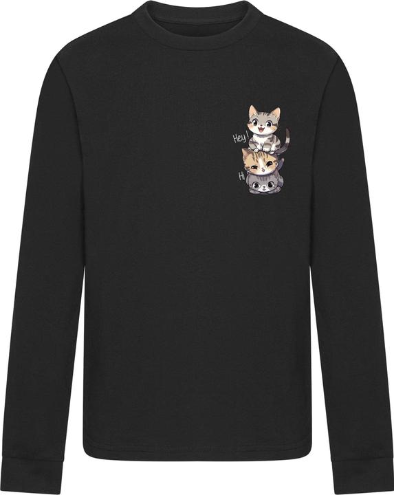 Actual product image Merchcode Kids Hi Cats - Longsleeve - 184967 (158)