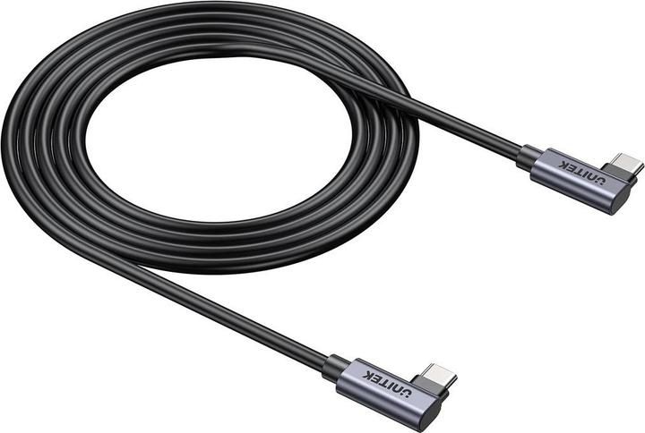 Produktbild Unitek KABEL USB-C KĄTOWY 90°/90° PD 100W M/M 0 5M (0.50 m, USB 3.0)