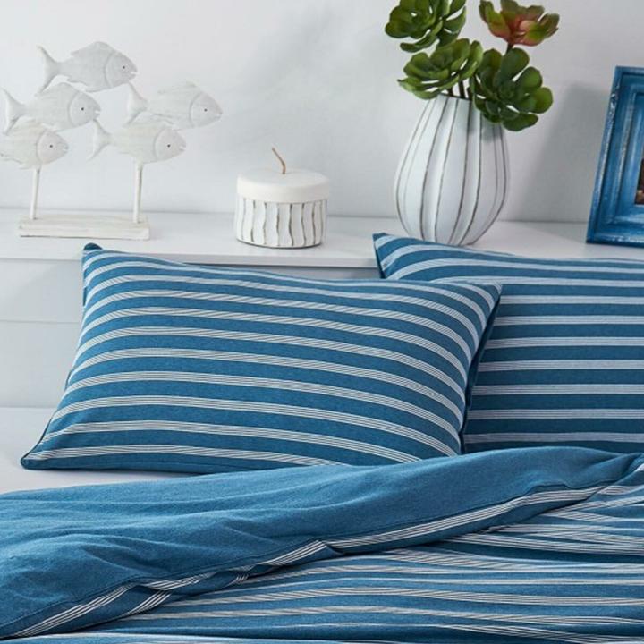 Actual product image BettwarenShop Melange stripes (Bedding set, 135x200 cm + 80x80 cm)