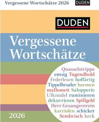 Immagine prodotto Harenberg Duden Vergessene Wortschätze Tagesabreisskalender 2026 (11 x 14 cm, Tedesco)