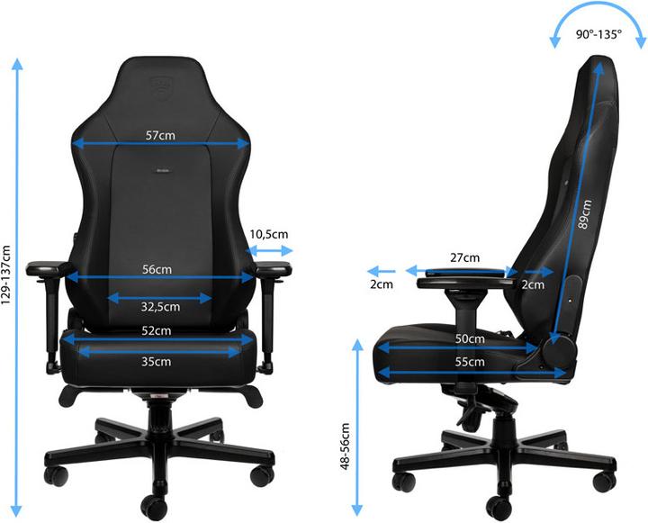 Image du produit noblechairs HERO - Black Edition