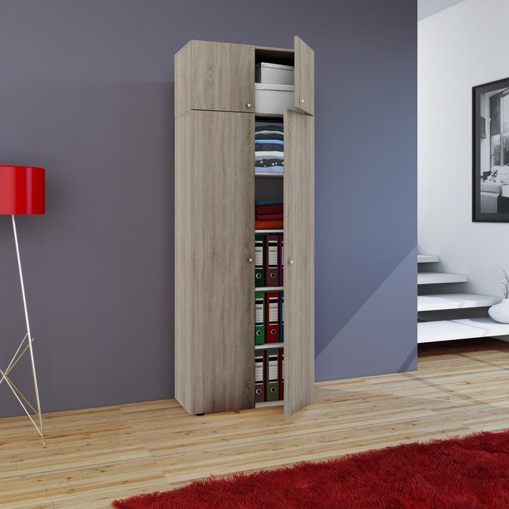 Produktbild VCM Holz Mehrzweckschrank Serie Vandol mit Drehtüren (70 x 40 cm)
