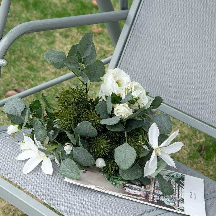 Image du produit Swisshandel24 Hollywood swing Balançoire de jardin 3 places Banc de balançoire avec toit Métal Gris+Argent 170 x