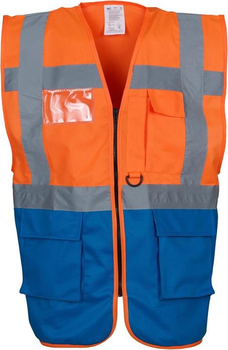 Orange fluo, Bleu