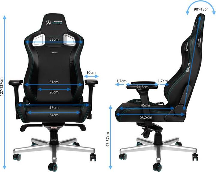 Actual product image noblechairs Mercedes-AMG Petronas Formula One Team 2021 - EPIC Edition