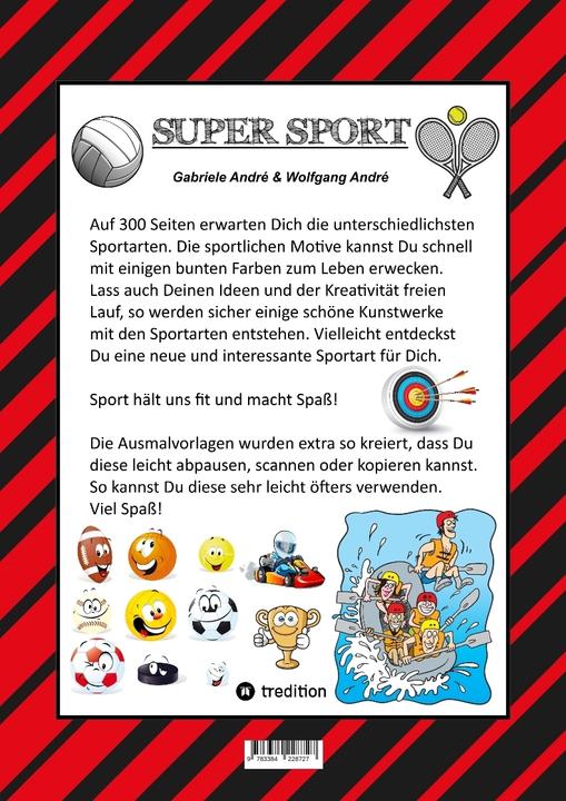 Actual product image Mega Colouring Book - 300 Sports Colouring Motifs - Various Sports - Competitions - Matches -