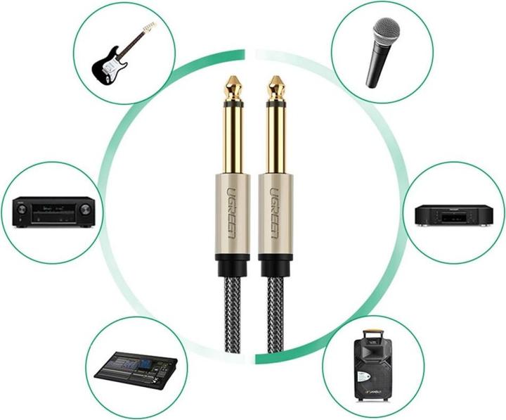 Actual product image Ugreen 6.35 mm jack - 6.35 mm jack (1 m, 6.3mm jack)