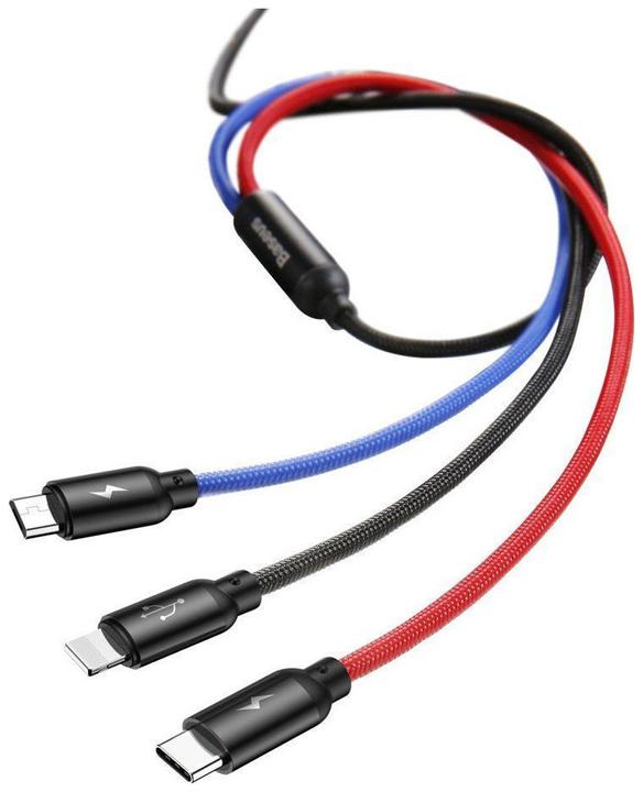 Image du produit Baseus Trois couleurs primaires 3 en 1 (1.20 m, USB 2.0)