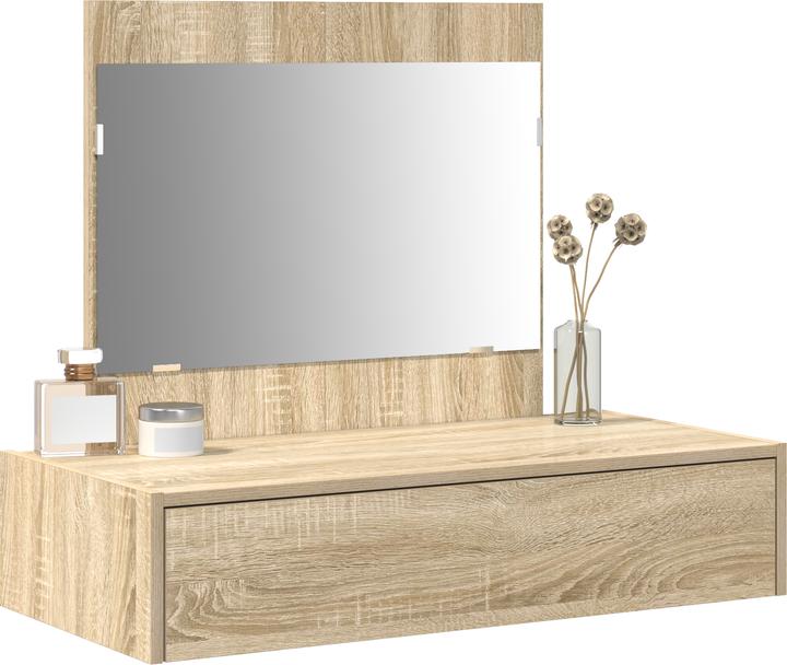 Immagine prodotto VidaXL Tavolino da toilette a muro Sonoma oak 83x40x70 cm